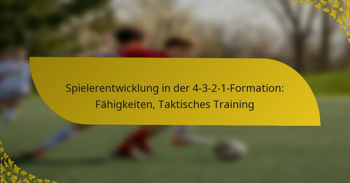 Spielerentwicklung in der 4-3-2-1-Formation: Fähigkeiten, Taktisches Training